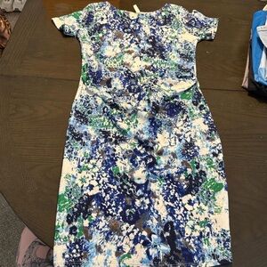 Pinkblush Blue and Green Floral Dress Maternity